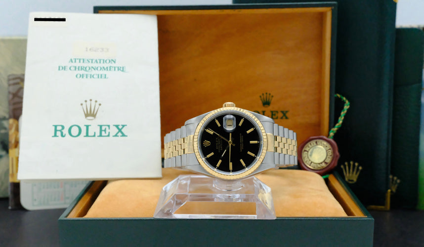 Montre Rolex Datejust 16233 - Montre automatique 36 mm or et acier (1993) 58 Facettes ROL/DJ1/1212