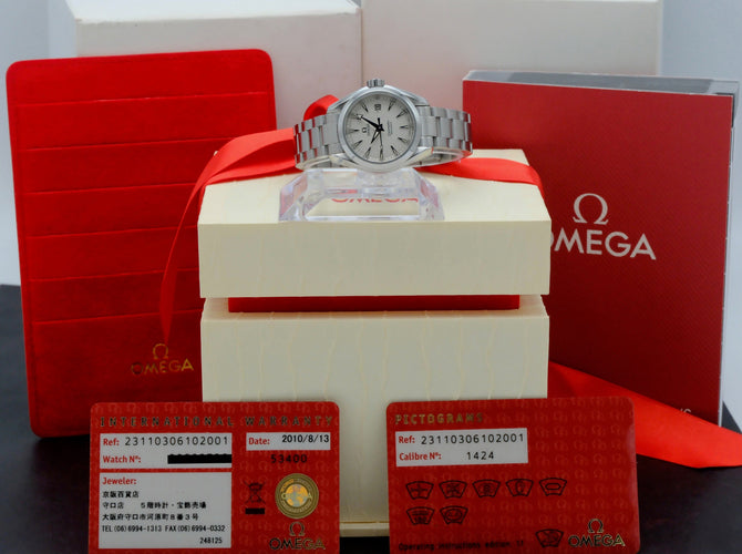 Montre Omega Seamaster Aqua Terra - Montre dame en acier quartz 30 mm 58 Facettes OMG/SEA/335