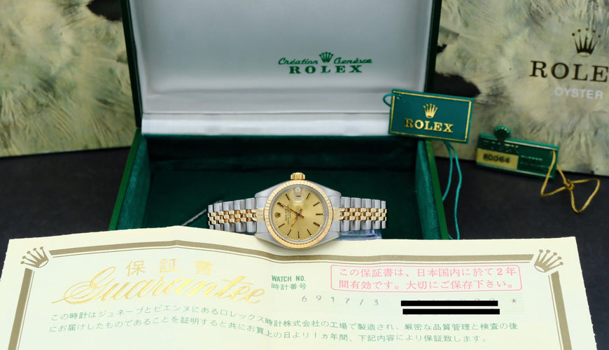 Montre Rolex Lady-Datejust 6917 - Montre femme en acier et or 1984 58 Facettes ROL/LDJ/599