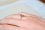 Bague 53.5 Bague fleuron en or jaune et or blanc, rubis, diamants et demi-perle 58 Facettes 3735