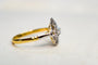 Bague 55 Bague Art Déco étoile en or jaune et or blanc et diamant 58 Facettes 3708