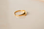 Bague 56 Bague jonc anglais en or jaune 18 carats et diamant 58 Facettes 3595