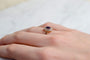 Bague 55 Bague marguerite halo de diamants en or rose 18 carats 58 Facettes 3655
