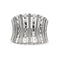 Bague Bague jonc en or blanc 18 kt 58 Facettes 7806