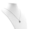 Collier Collier - Croix en or blanc avec saphirs et diamants 58 Facettes 14478