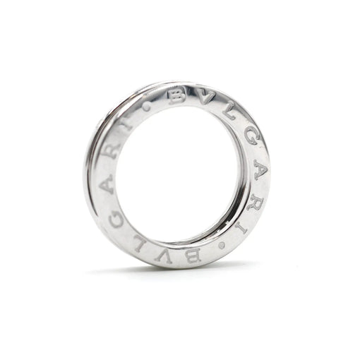 Bague 49 Bulgari B.zero1 - Bague 1 bande en or blanc 18 ct, taille 49 58 Facettes 14786