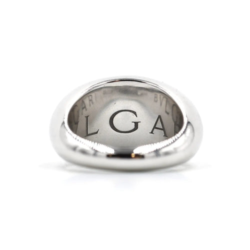 Bague 55 Bulgari Cabochon - Bague en or blanc 18 kt et diamants 58 Facettes 3441