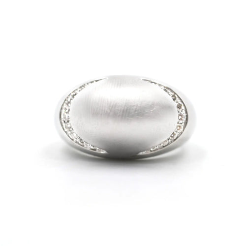 Bague 55 Bulgari Cabochon - Bague en or blanc 18 kt et diamants 58 Facettes 3441