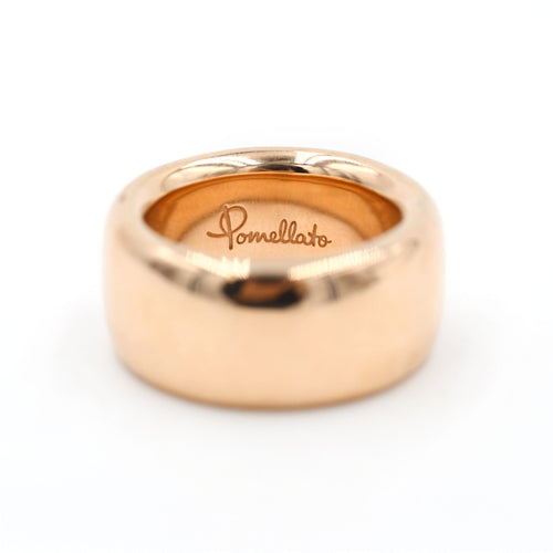 Bague Pomellato Fedone Iconica - Bague Large en or jaune 18 kt 58 Facettes 21902