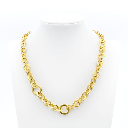 Collier Pomellato - Collier à cercles en or jaune 18 carats 58 Facettes 22228