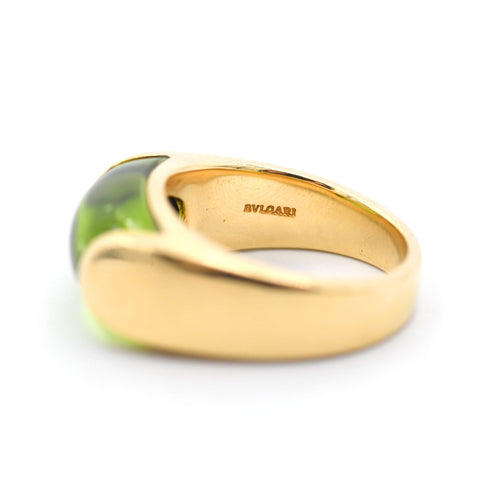 Bague Bulgari - Bague modèle Tronchetto en or 18 ct et péridot 58 Facettes 22213