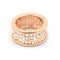 Bague 52 Bulgari B.zero1 Anish Kapoor - Bague haute en or rose 18 ct et diamants 58 Facettes 21880