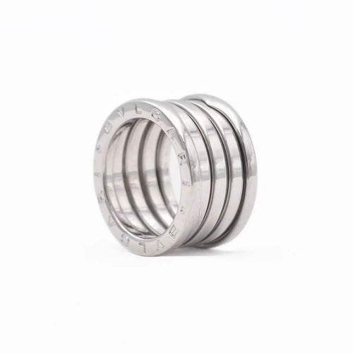 Bague 53 Bulgari B.zero1 - Bague 4 bandes en or blanc 58 Facettes 17716