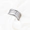 Bague 53 Bulgari B.zero1 - Bague 4 bandes en or blanc 58 Facettes 17716