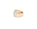 Bague Bague en or rose et or blanc 18 ct avec diamants taille baguette 2,40 ct 58 Facettes 14373