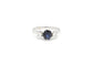Bague Bague en or blanc 18 ct avec saphir 1,30 ct et diamants 58 Facettes 14308