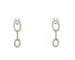 Boucles d'oreilles Boucles d’oreilles en or blanc 18 carats avec diamants 0,25 ct 58 Facettes 14258
