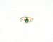 Bague Bague - Anneau en or jaune 18 kt avec émeraude 0,60 ct et diamants 58 Facettes 14269
