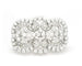 Broche Broche en or blanc 18 ct avec diamants 4,90 ct 58 Facettes 14694