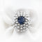 Bague Bague en or blanc 18 kt avec saphir 3,96 ct et diamants 2,40 ct 58 Facettes 22362