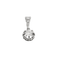 Collier Collier solitaire diamant or blanc 58 Facettes