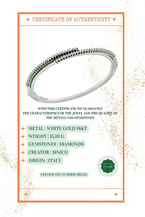 Sinico Bracelet en or blanc et diamants