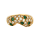 Bague 53 Bague or jaune diamants et émeraudes 58 Facettes 240404