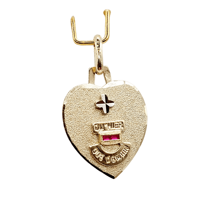 Pendentif AUGIS - Pendentif médaille d'amour or  "+ qu'hier - que demain" - L'Intemporelle 58 Facettes J5013X0000