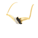 Necklace Yellow gold necklace with diamonds and sapphires 58 Facettes 29755