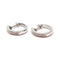 Boucles d'oreilles Boucles d'oreilles créoles or blanc diamants 58 Facettes