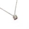 Collier Collier solitaire diamant or blanc 58 Facettes