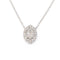 Collier Collier marquise diamants or blanc 58 Facettes