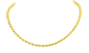 Collier Collier maille corde or jaune 58 Facettes LP565