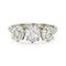 Bague Reimagined - Bague trilogie en platine à diamants 3,64 ct 58 Facettes EW-0023