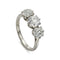 Bague Reimagined - Bague trilogie en platine à diamants 3,64 ct 58 Facettes EW-0023