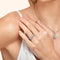 Bague Reimagined - Bague trilogie en platine à diamants 3,64 ct 58 Facettes EW-0023