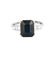 Bague 52 Bague style Art déco en or blanc saphir et diamants 58 Facettes 217706