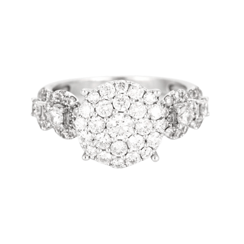 Bague 54.5 Bague en or blanc et diamants 58 Facettes DV0820-3-545-2