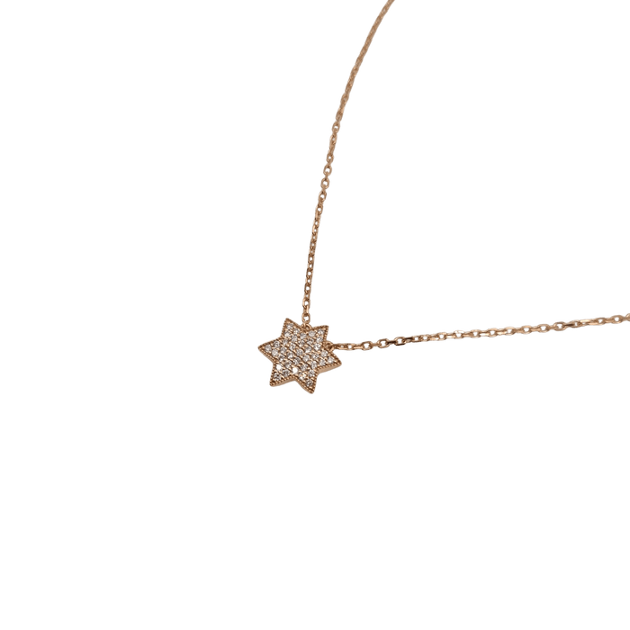 Collier Collier or rose 18 carats serti de diamants 58 Facettes