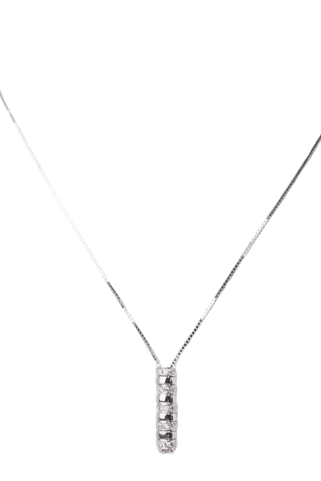 Collier Collier en or blanc et diamants 58 Facettes 31978