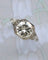 Bague 53 Bague solitaire carré en or blanc et diamant 3,46 ct G-SI2 58 Facettes F1943 A9959 C1897B