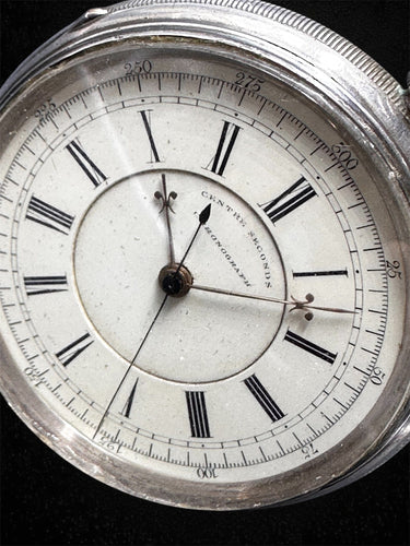 Montre Lichtenstein Manchester - Montre de poche chronographe en argent Chester 1894 58 Facettes
