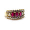 Bague 52 Bague ancienne rubis diamants or jaune 58 Facettes