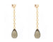 Boucles d'oreilles Boucles d’oreilles en or rose 18 ct avec quartz fumé et diamants 58 Facettes 14713