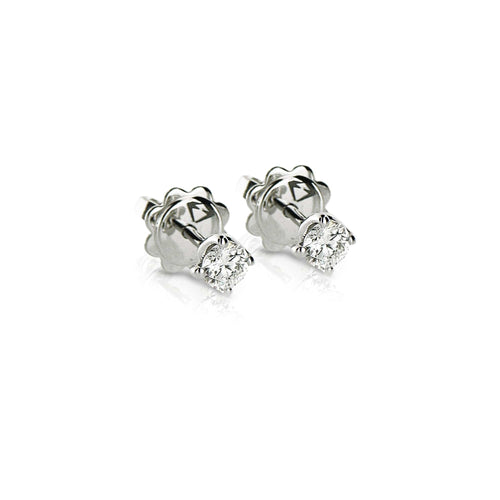 Boucles d'oreilles HRD ANTWERP Flower - Boucles d’oreilles en or 18k avec diamants 58 Facettes