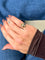 Bague 48 Bague promesse « gros cœur » en or rose 18 carats 58 Facettes