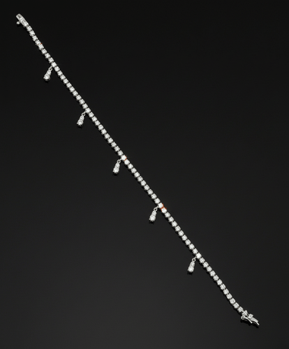 Bracelet Bracelet tennis - Bracelet en or blanc 18 carats et diamants 1,66 ct 58 Facettes