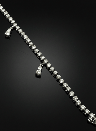 Bracelet Bracelet tennis - Bracelet en or blanc 18 carats et diamants 1,66 ct 58 Facettes