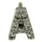 Pinomarino - Monoboucle d'oreille initiale en or blanc et diamants 58 Facettes 1110