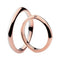 Bague Polello - Bague alliance en or blanc et rose 58 Facettes G1142